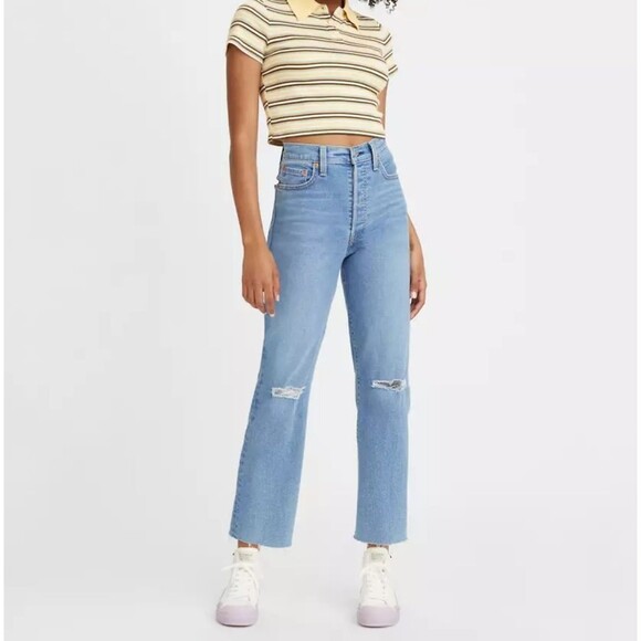 Levi's Ribcage Straight Ankle Jeans Size 26 - Picture 1 of 10